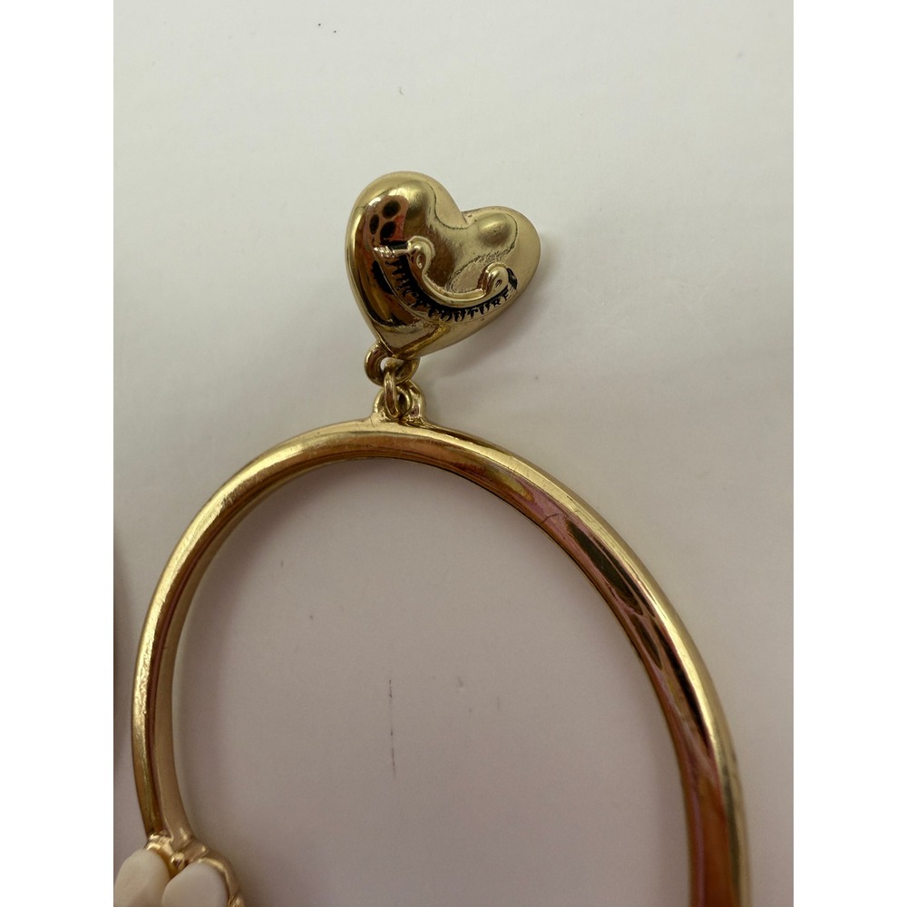 Floral Y2K Coquette Cottagecore Hoop Earrings from Juicy Couture - Picture 4 of 9